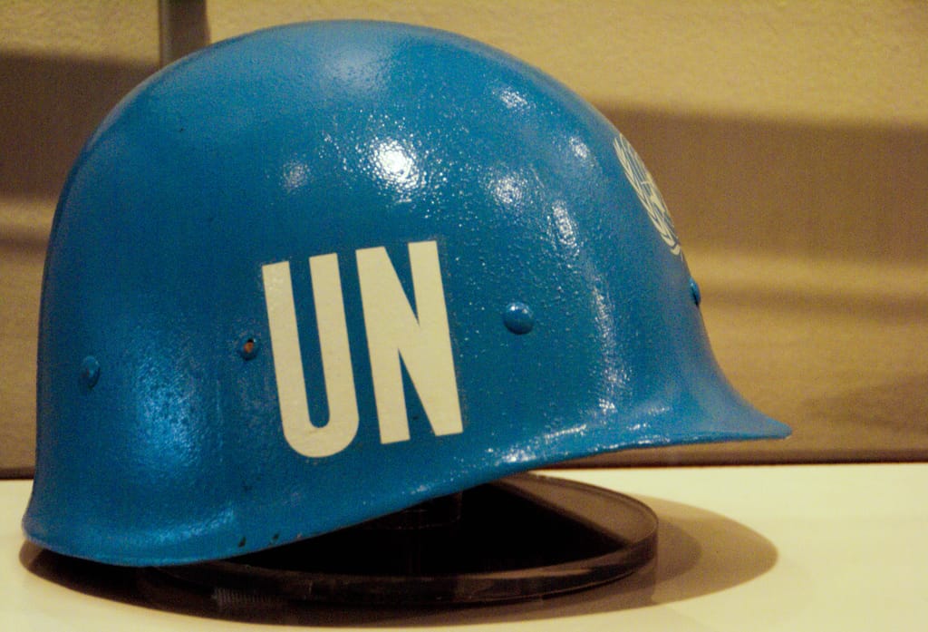 UN helmet
