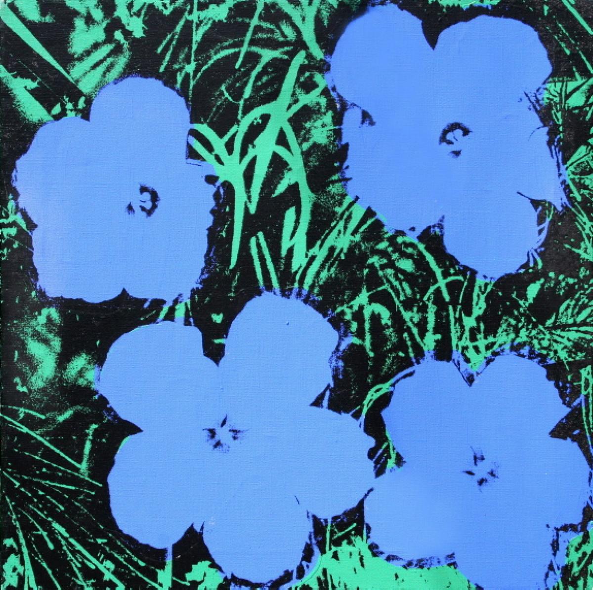 warhol-blue-flowers