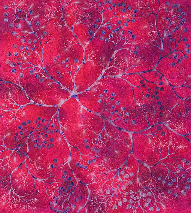 Neurone_Rosa n. 3, 2009, acrilico su tela 200x180. courtesy Jose mestre? DSC_0016 tif