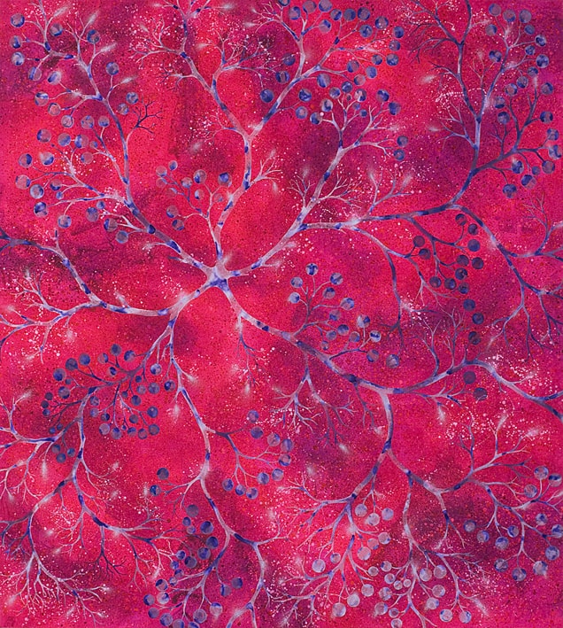 Neurone_Rosa n. 3, 2009, acrilico su tela 200x180. courtesy Jose mestre? DSC_0016 tif