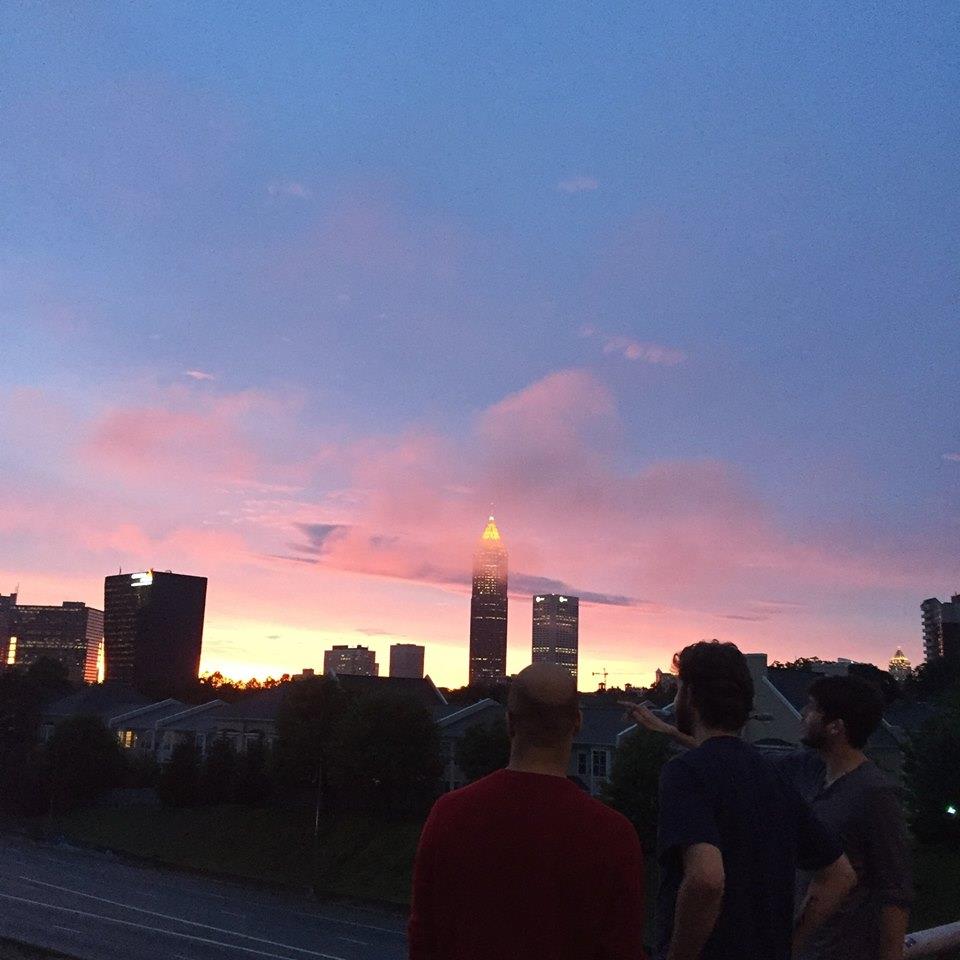 Nicholas Goodly looks over Atlanta. Photo by Alex Duncan