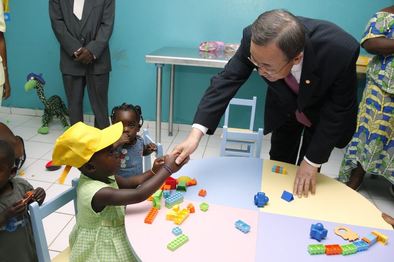 UNICEF Project site visit (Angondj - Libreville suburb) for Children in Social Difficulty UNICEF