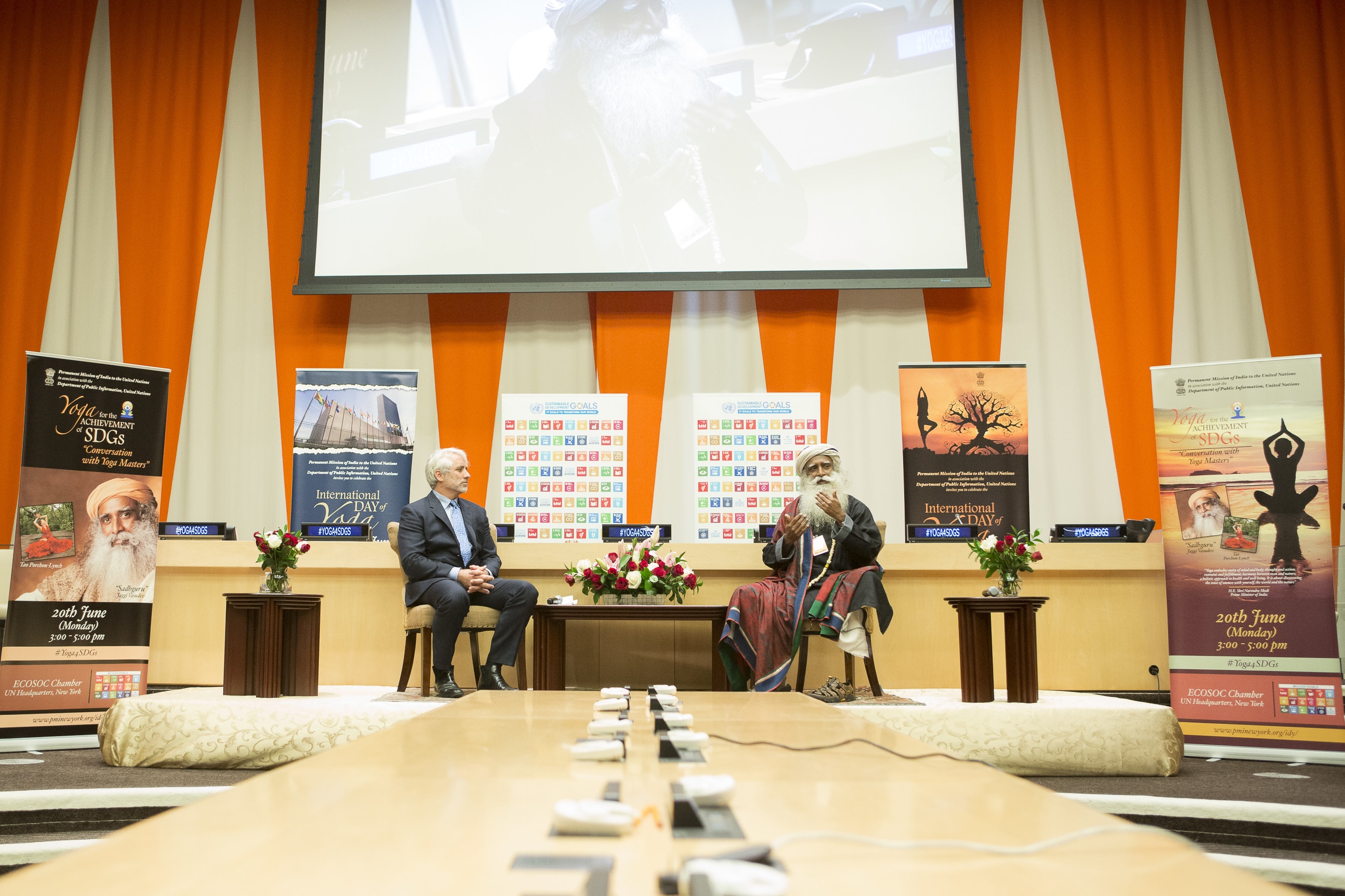 Conversation with Yoga Masters: Yoga for the achievement of Sustainable Development Goals