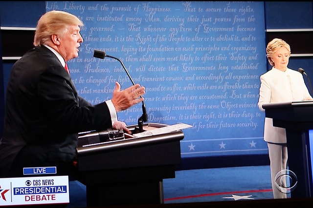 State-sponsored hacking was a major talking point at the third presidential debate. Photo courtesy of Bill B at Flickr.