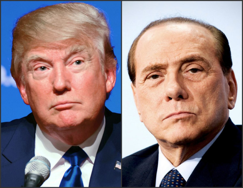 Collage Trump Berlusconi