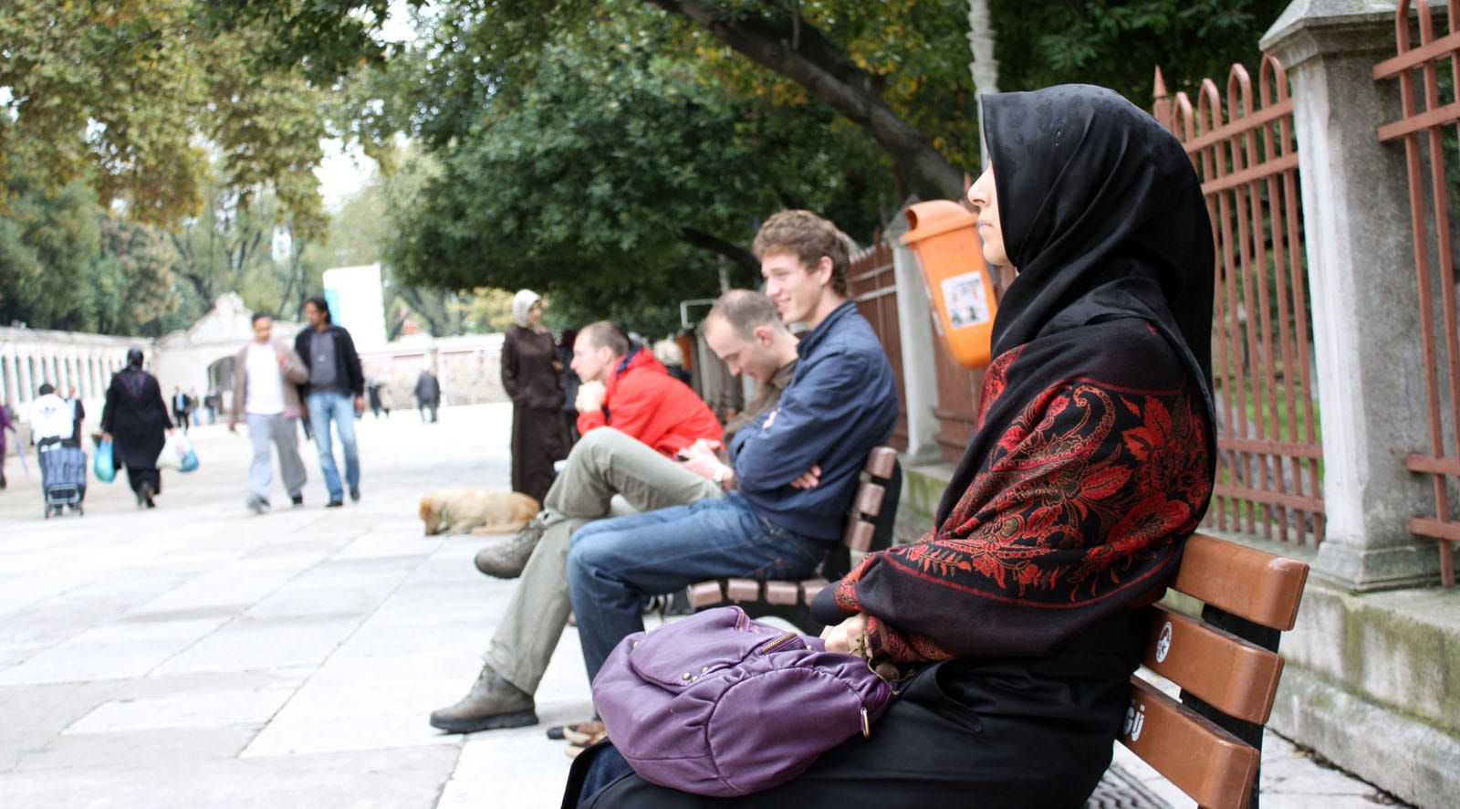 diversity -sitting-bench