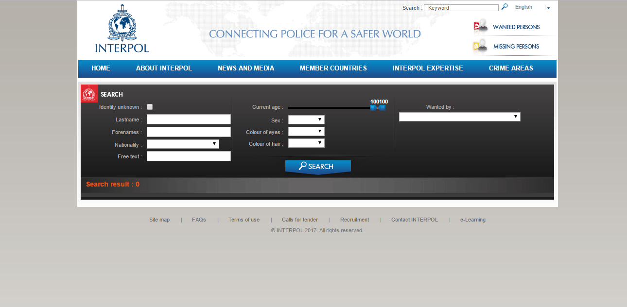 Interpol Red Notice Impakter