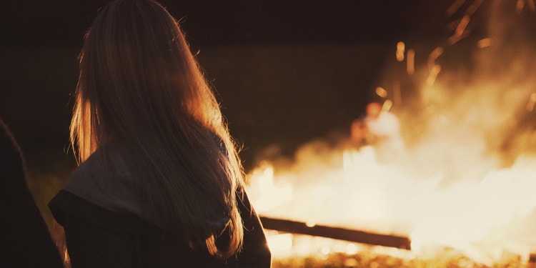 person-woman-night-fire