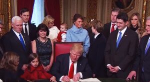 Impakter, Annis Prat, American Government and Politics, Trump and Evil, Trump signing executive orders