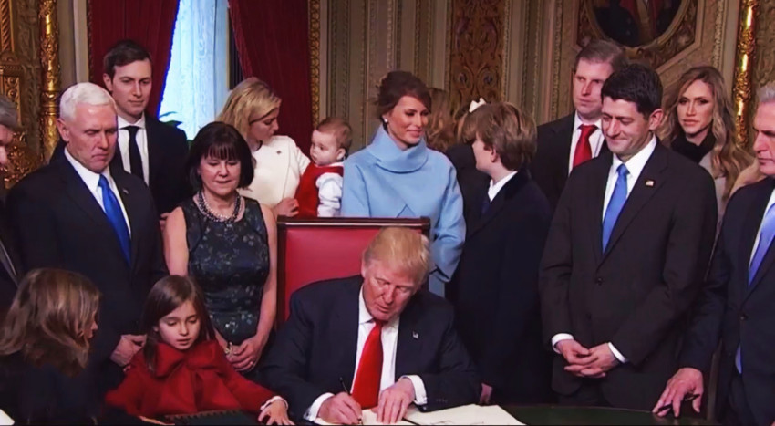 Impakter, Annis Prat, American Government and Politics, Trump and Evil, Trump signing executive orders 