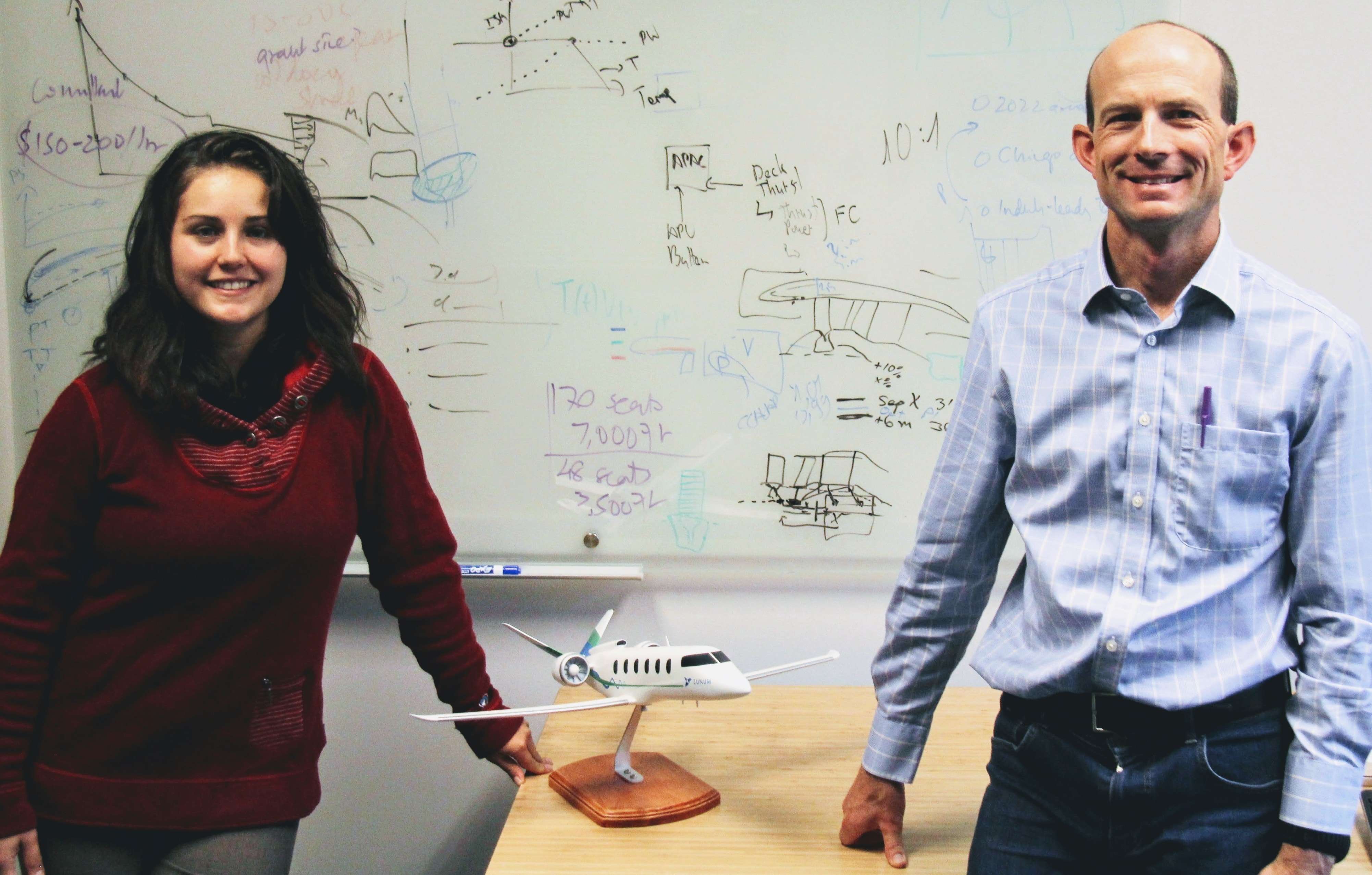 Zunum 2022 aircraft model + team