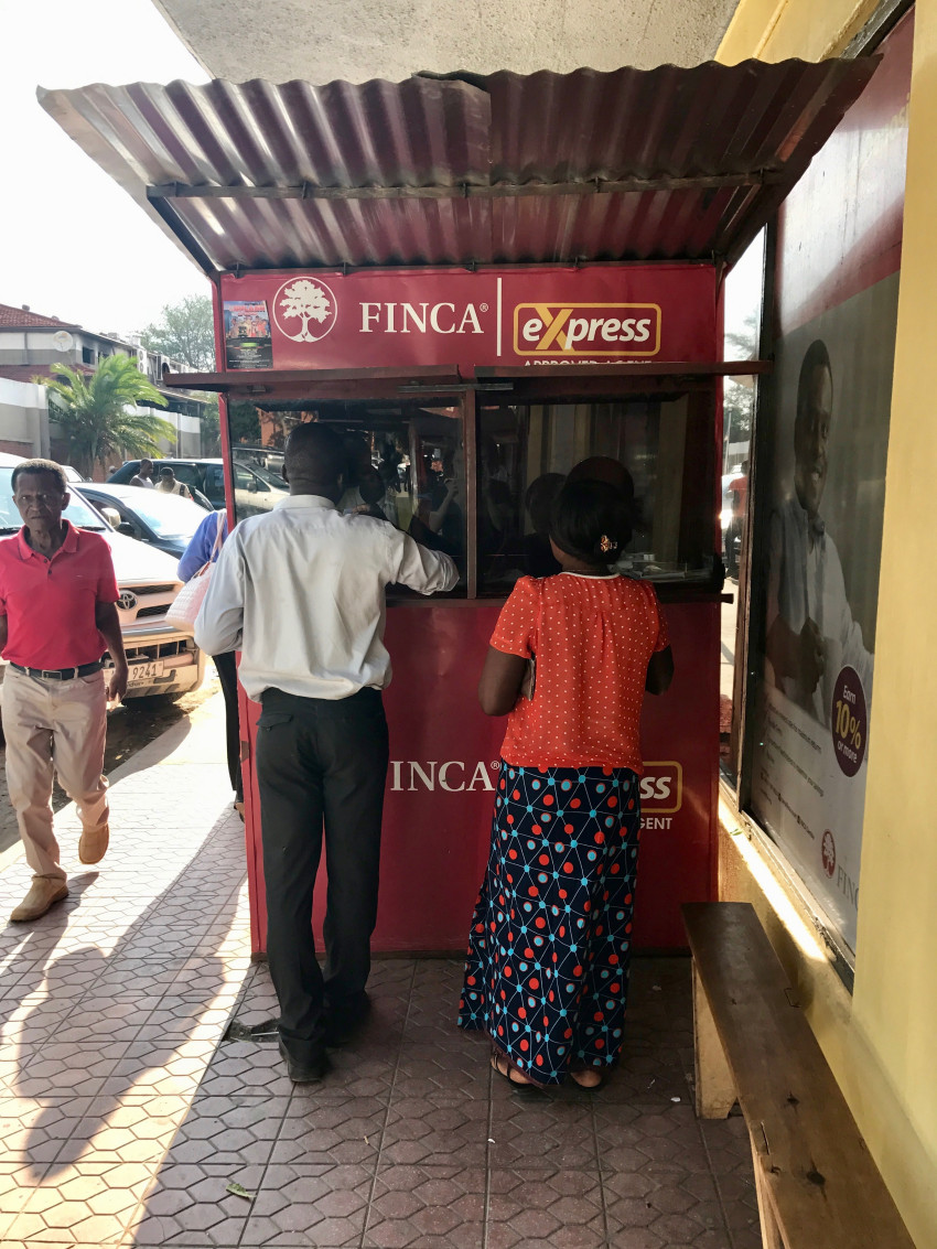 FINCA Tanzania mobile money kiosk