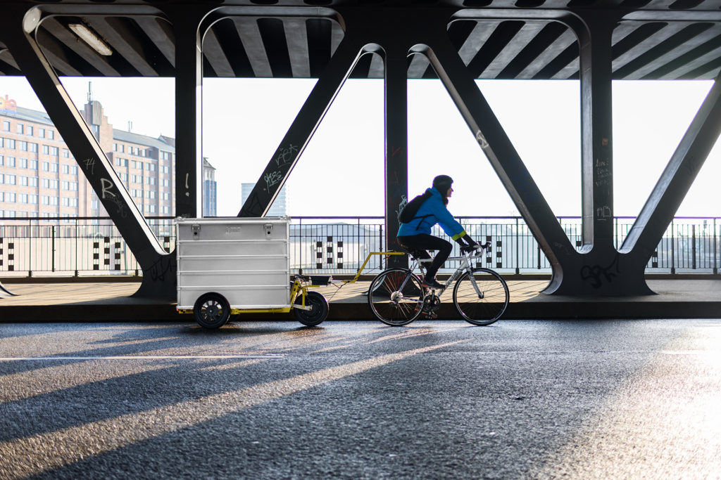 NÜWIEL and its innovative electric cargo trailer.