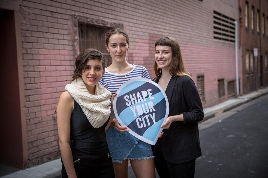 : Three of Plan International Australia’s youth activists who have been involved in sharing their city through stakeholder engagement 