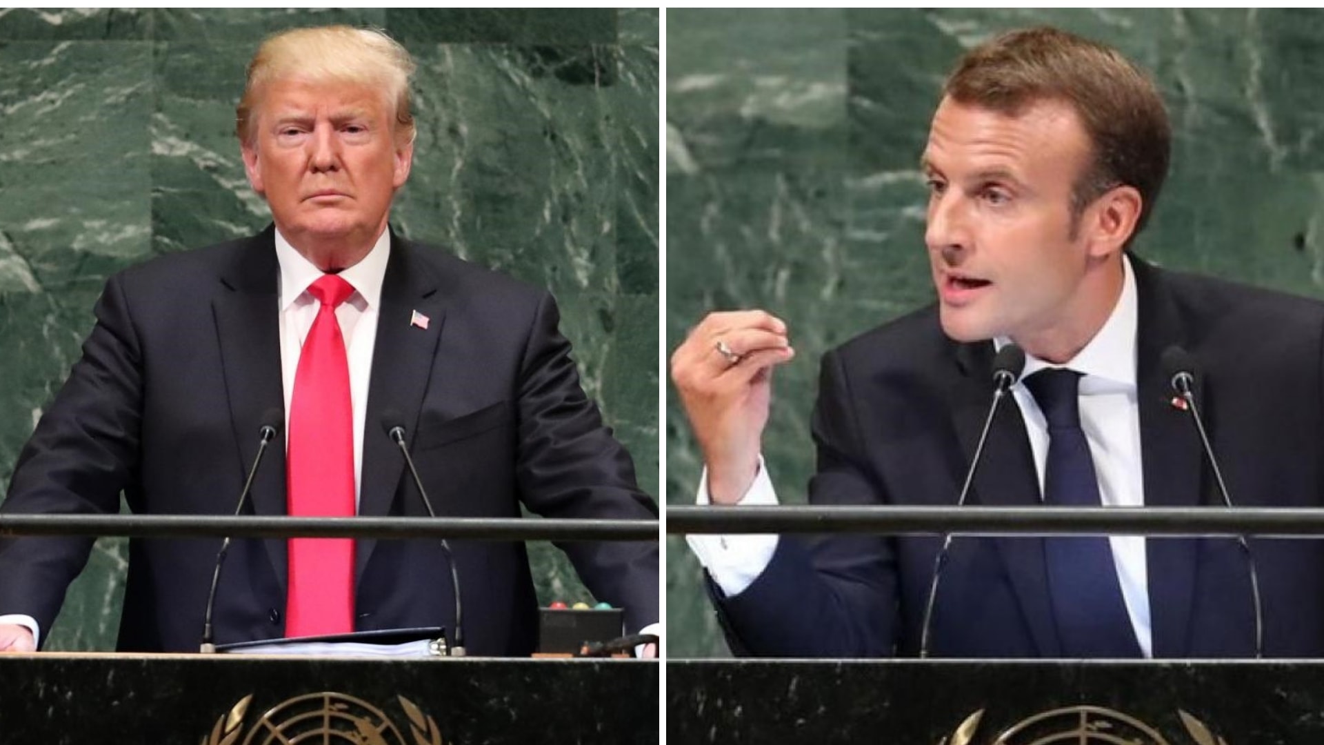 Trump vs. Macron at the United Nations