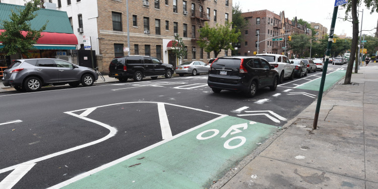 Bike Lane on 43rd Avenue in Queens - Drew Feliciano