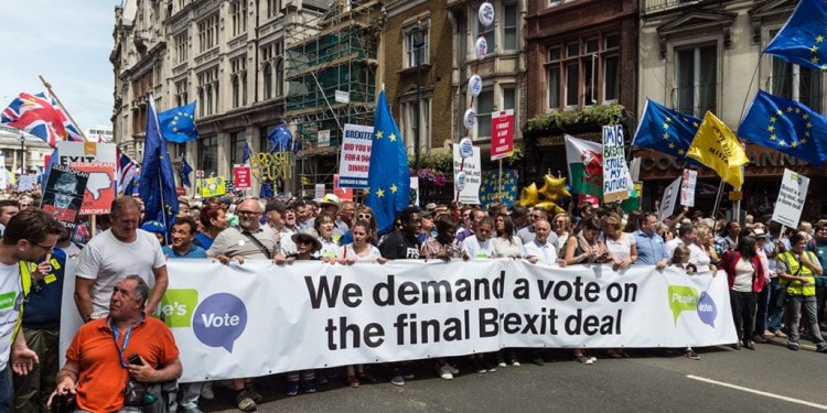 People’s Vote on Brexit deal. October 20th march in London.