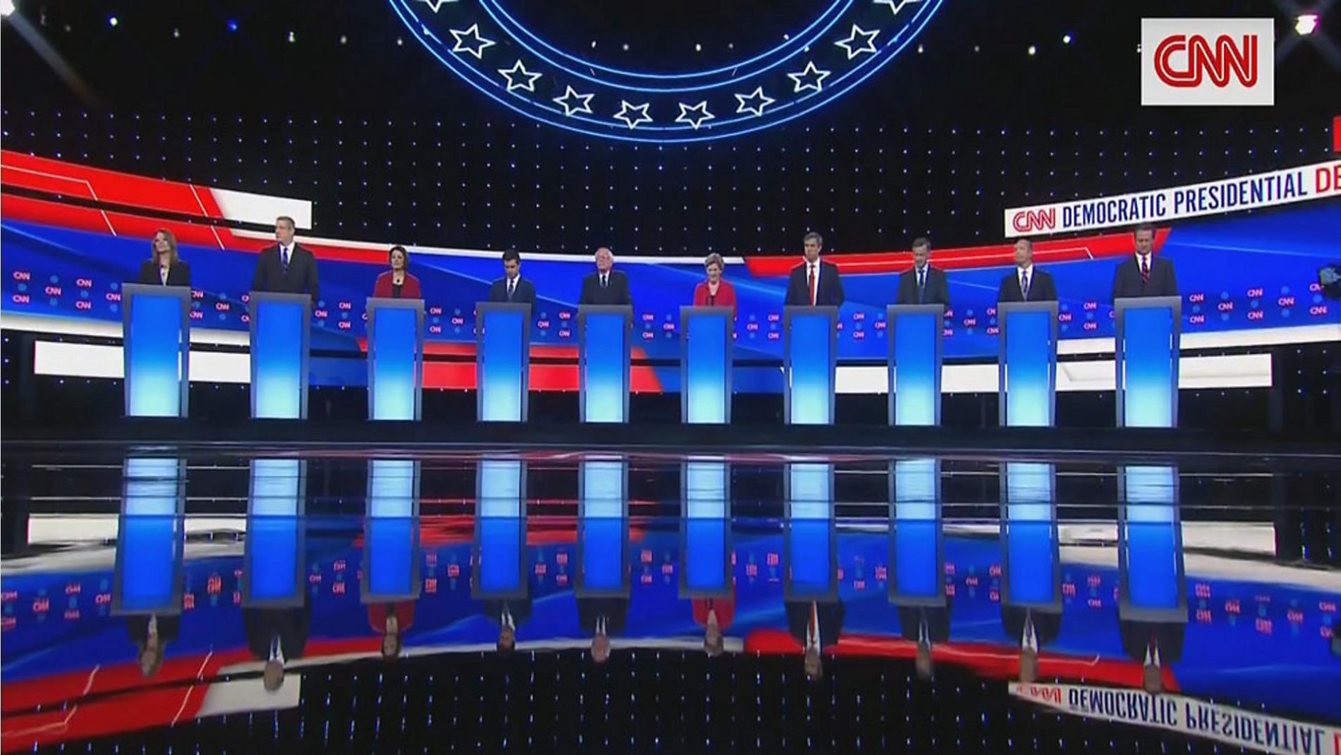 Democratic debate picture