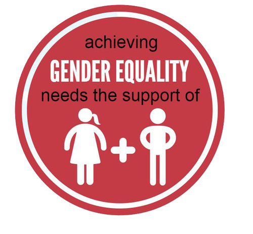 Achieving gender equality needs the support of men and women