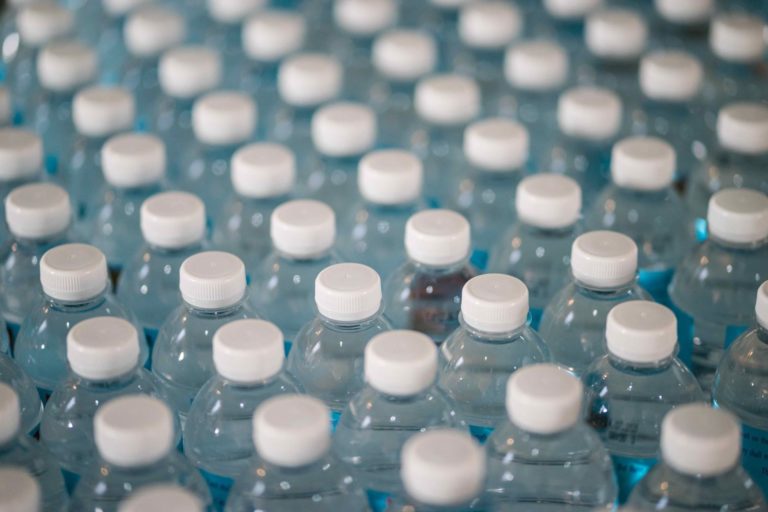 Plastic water pollution