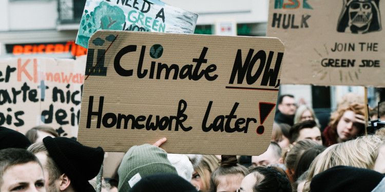 Environmental activism protest