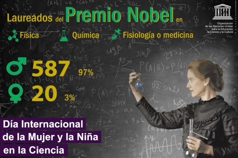 UN picture celebrating a day for women and girls in science