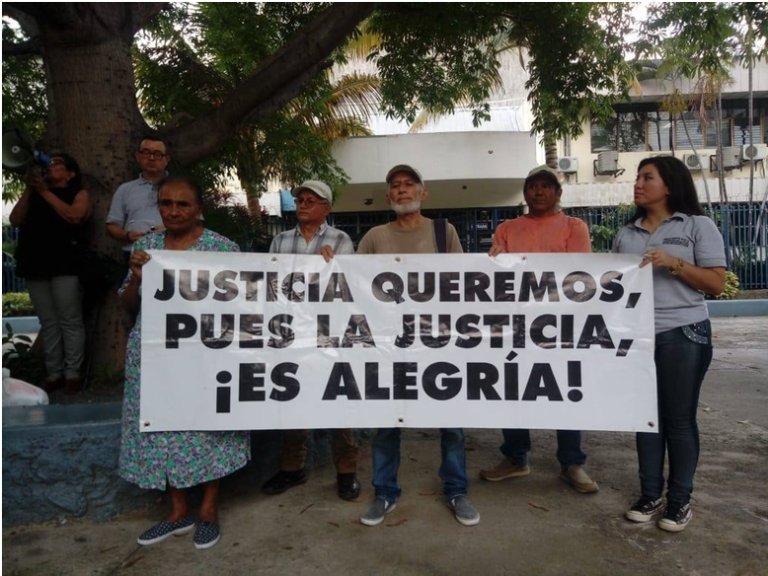 “Justice we want, because justice is happiness”. Civil Society organizations’ demonstration in San Salvador.