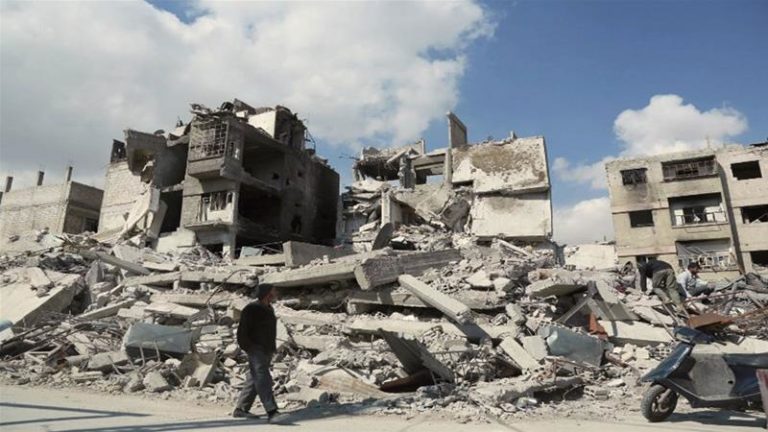 Aftermath of Eastern Ghouta Bombing.
