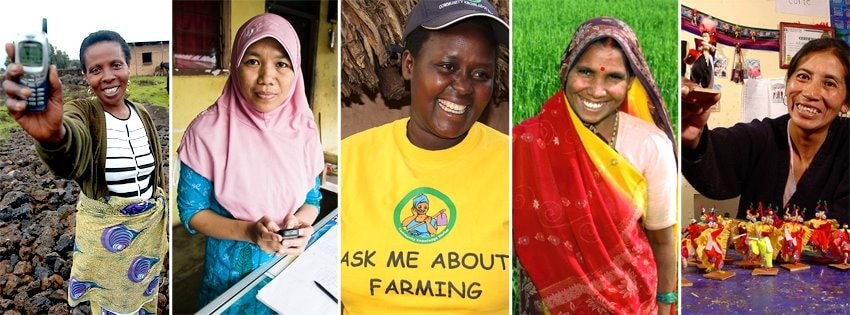 Women helped by Grameen Foundation of Steve Hollingworth