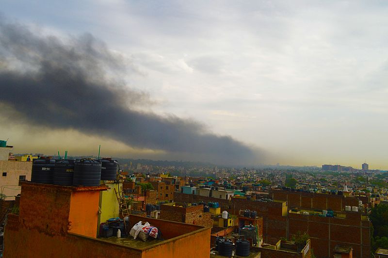 the crop burning in the surrounding states of Punjab and Haryana