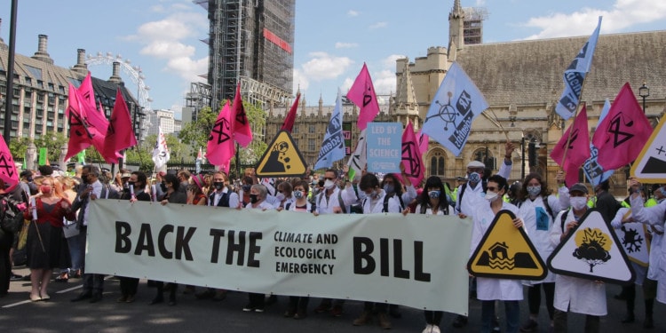 Extinction Rebellion Protests Supporting Climate Bill Spark ‘Free Speech’ Controversy