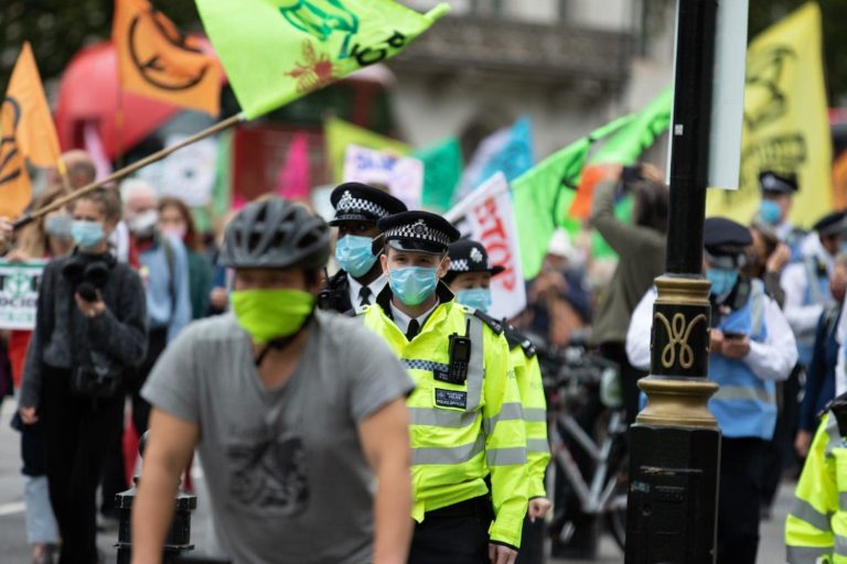London Metropolitan Police at XR protest