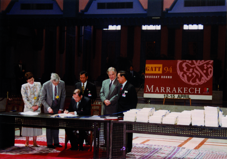 WTO Marrakesh Agreement historic sustainable development