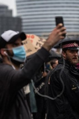 Protesting and social media