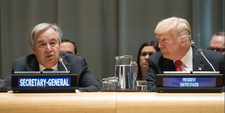 Secretary-General António Guterres and Donald Trump