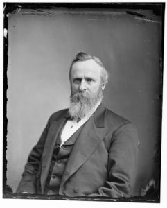 Former President Rutherford B. Hayes, the controversial winner of the 1876 election.