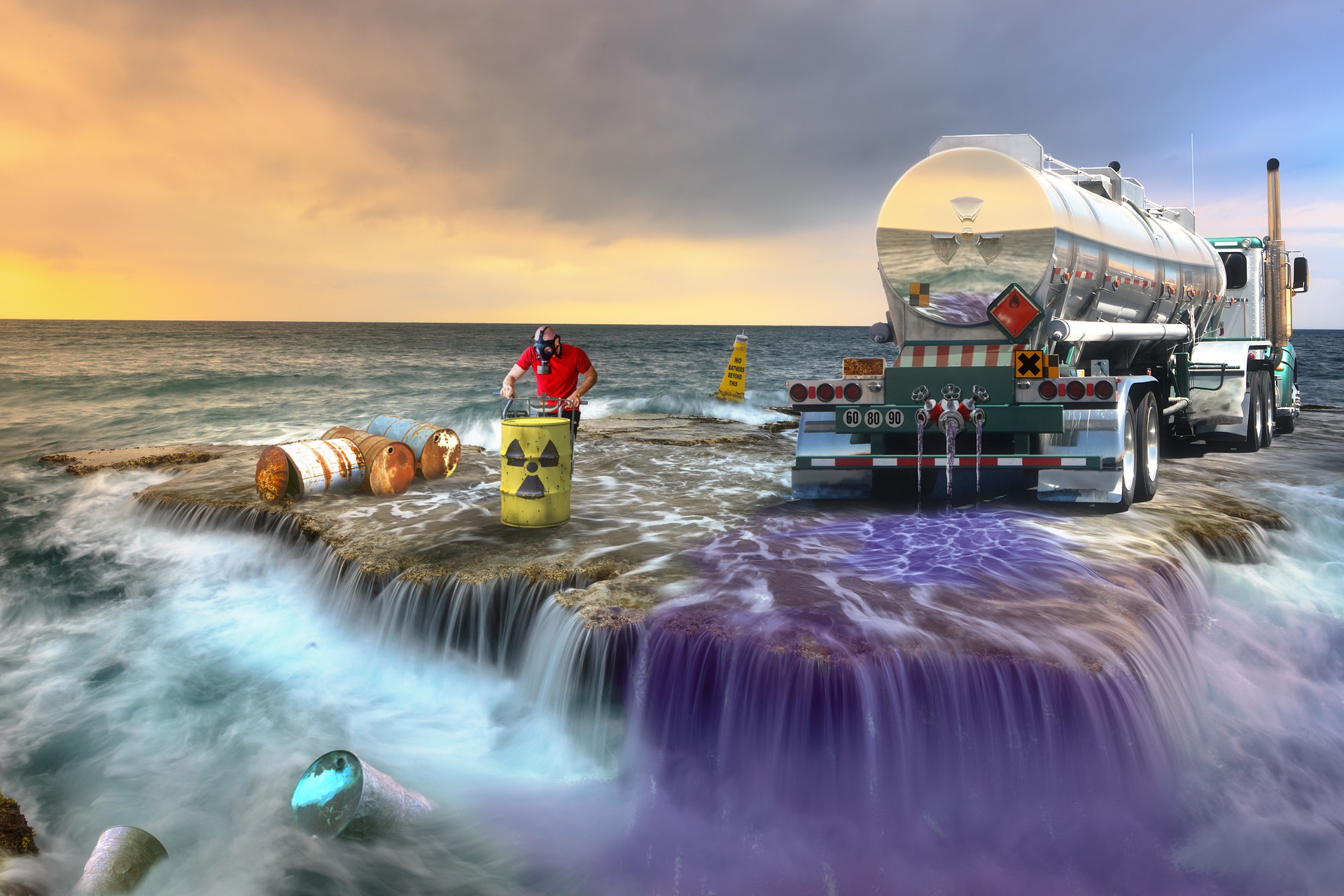 seas pollution