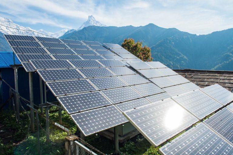 solar-panels-Nepal carbon