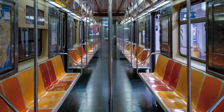 Empty New York City metro