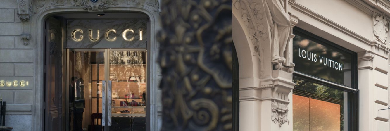 Gucci and Louis Vuitton sustainable fashion