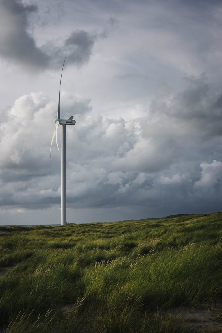Windmill providing clean energy, Denmark