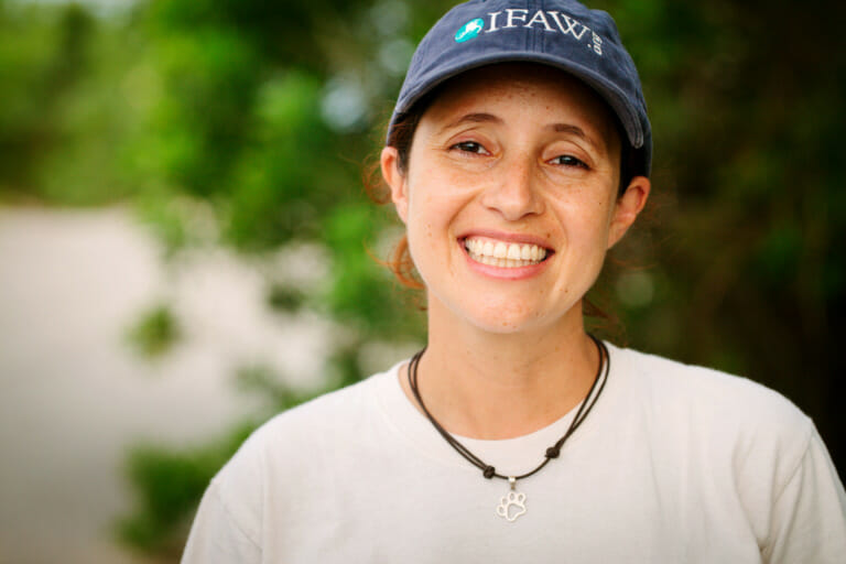 Erika Flores who protects animals in Mexico