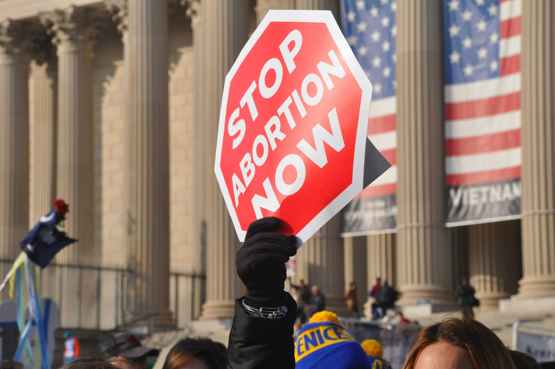 Pro-life, anti-abortion protester