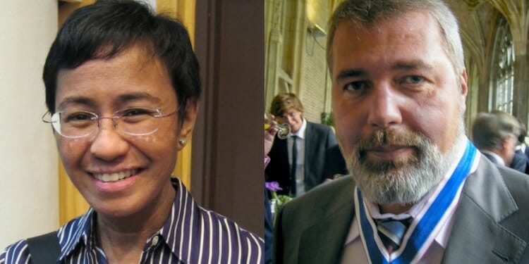Nobel Peace Prize 2021 Awarded to Two Journalists Who Stood Up to Putin and Duterte
