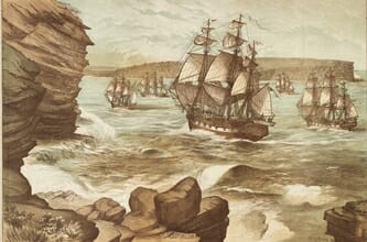 colonial ship to Australia