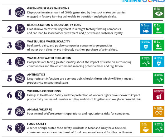 rank char of risk in terms of sustainability