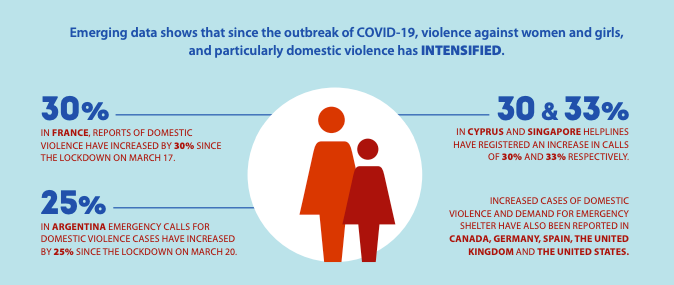 infographic showing facts about gender-based violence