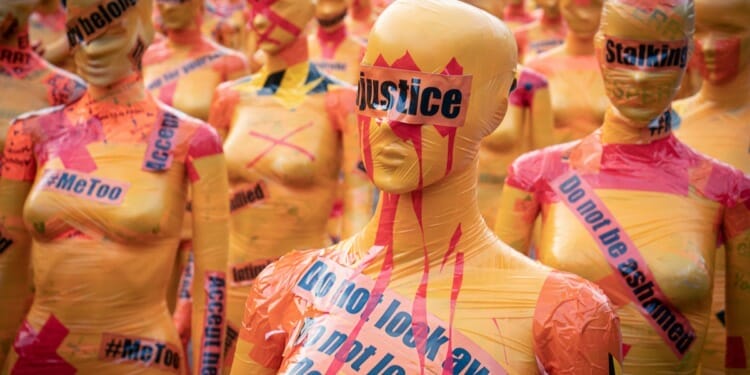 figurines standing in crowd