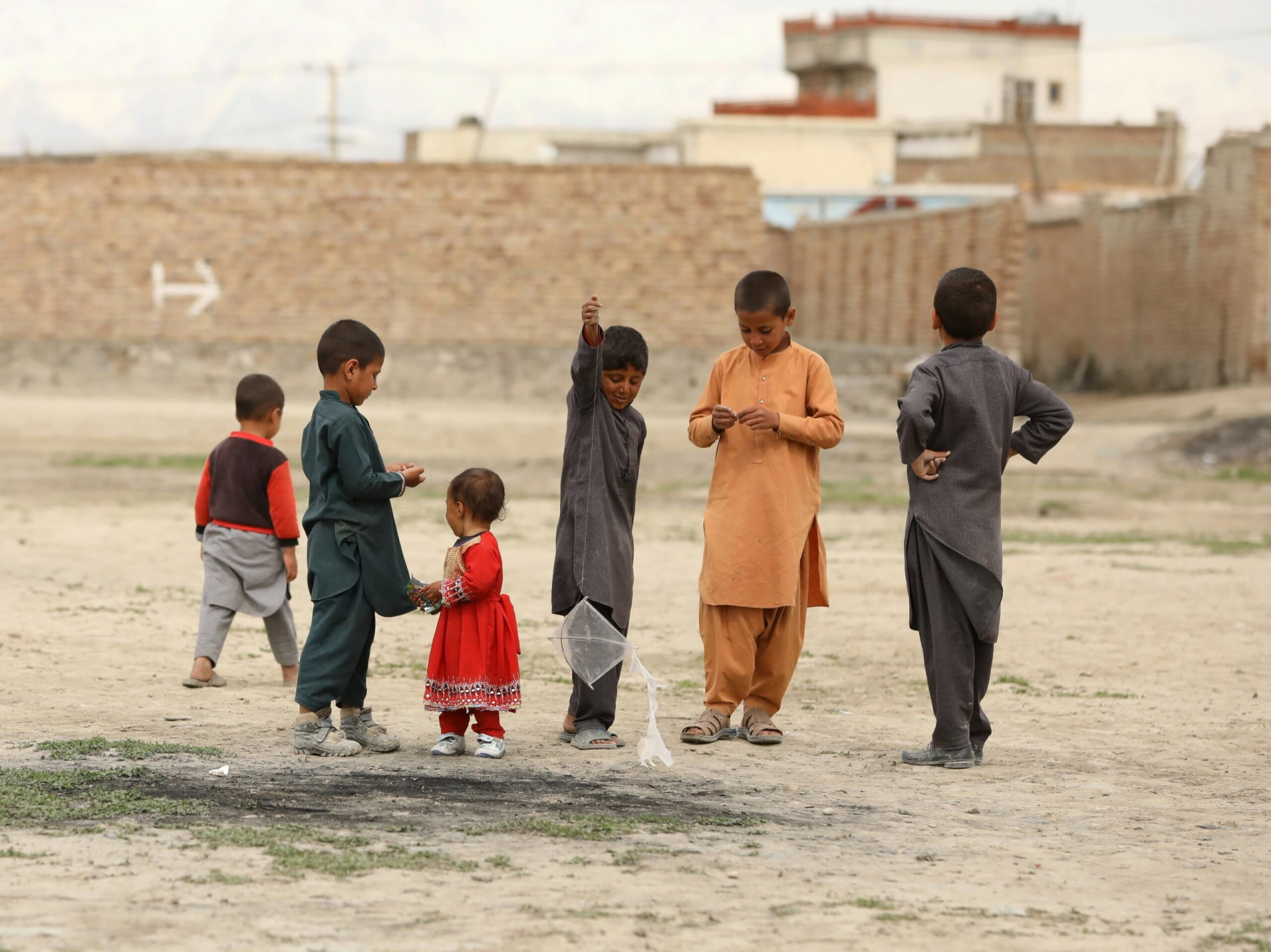Kids playing in Afghanistan