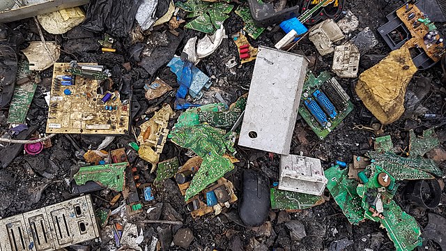 Electronic waste in Ghana.